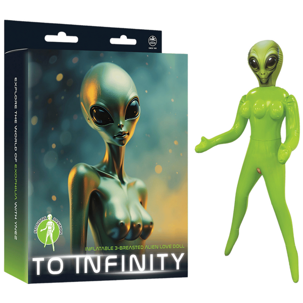 Inflatable 3-Breasted Alien Love Doll -