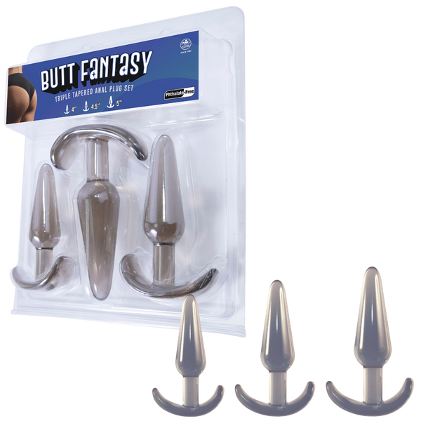 Butt Fantasy - Triple Tapered Anal Plug Set Excellent Power