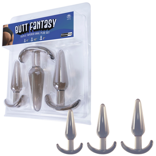 Butt Fantasy - Triple Tapered Anal Plug Set Excellent Power